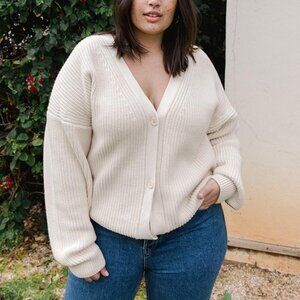 Tradlands Shelter Cardigan Birch